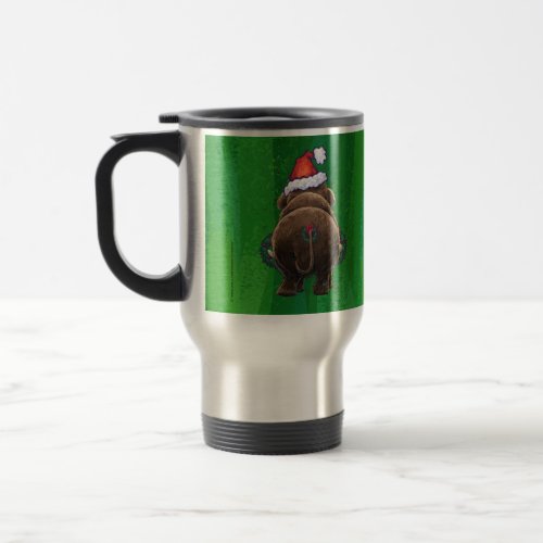 Cute Holiday Mastodon  Travel Mug