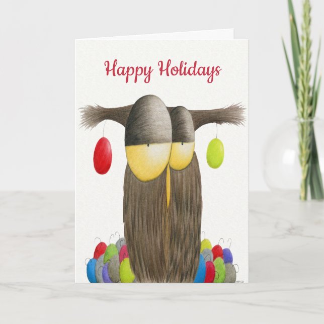 Cute Holiday Owl (Front)