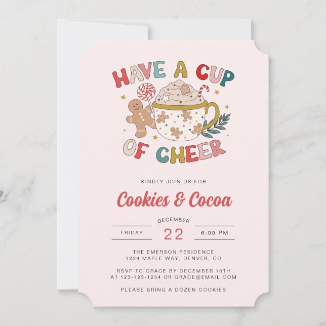 Cute Holiday Party Invitation (Front)