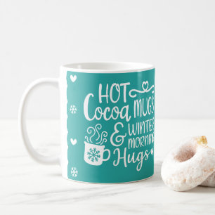 Cute Holiday Snowflakes Modern Coffee Mug