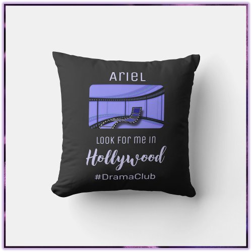 Cute Hollywood Rising Star Throw Pillow