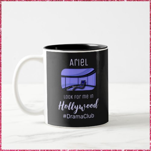 Cute Hollywood Rising Star Two_Tone Coffee Mug