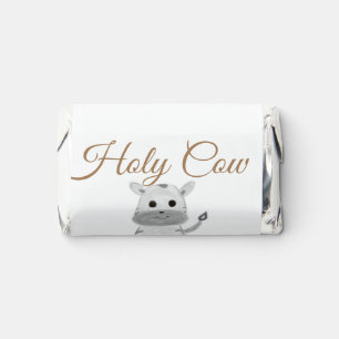 Cute holy cow farm animal birthday add name waterc hershey's miniatures