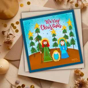Cute Holy Family Inspirivity Holiday Card