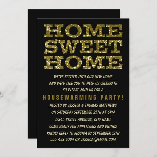 Cute Home Sweet Home Housewarming Invitations