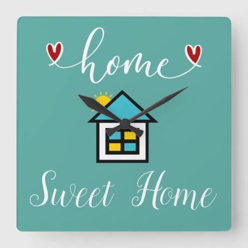 Cute Home Sweet Home Wall Decor Clocks