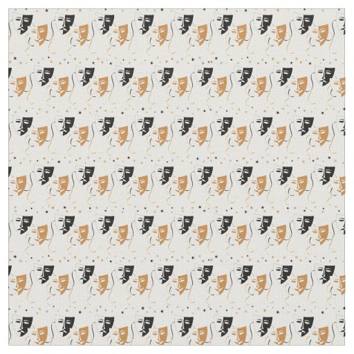 Cute home theater movie mask pattern material fabric