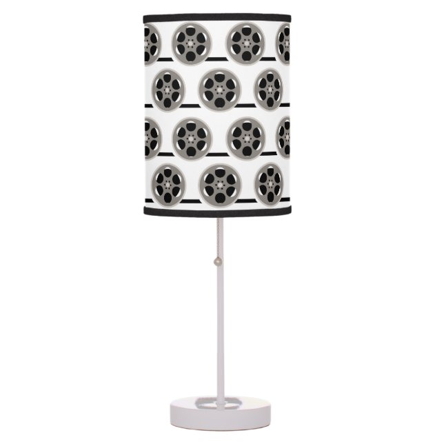 Cute home theater movie reel pattern table lamp (Front)