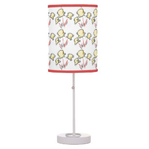 Cute home theater popcorn pattern table lamp