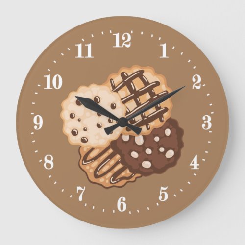 cute homemade cookies kitchen bakery large clock