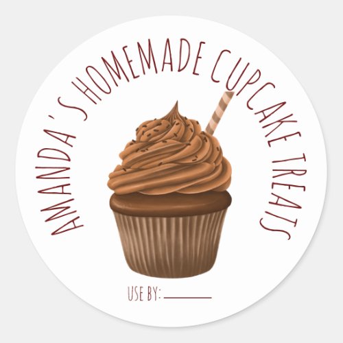 Cute Homemade Cupcakes Package Stickers