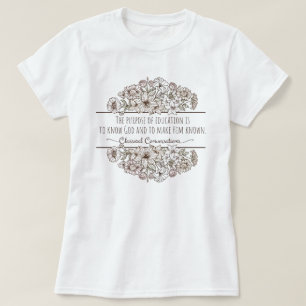 Cute Homeschool Mom Classical Conversations Floral T-Shirt