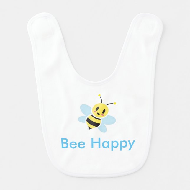 Cute Honey Bee Baby Bib (Front)