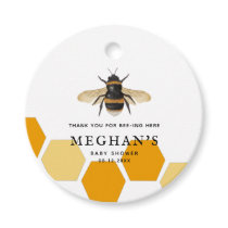 Cute Honey Bee Baby Shower Favor Tags