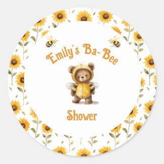 Cute Honey Bee Bear Ba-Bee Shower 