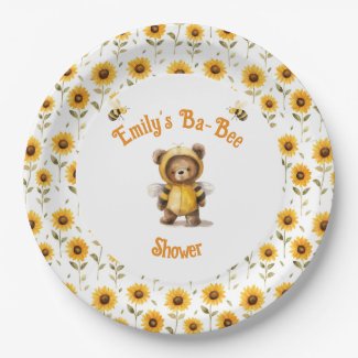 Cute Honey Bee Bear Ba-Bee Shower 