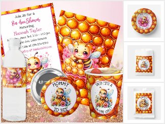 Cute Honey bee Girl's Baby Shower Collection