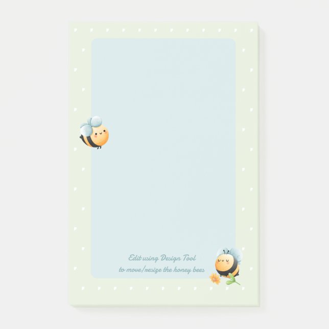 Cute Honey Bee Kids Post-it Notes (Front)