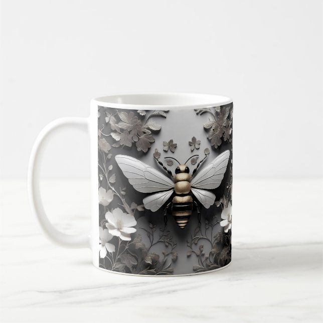 Cute Honey Bee Lovers Coffee Mug (Left)