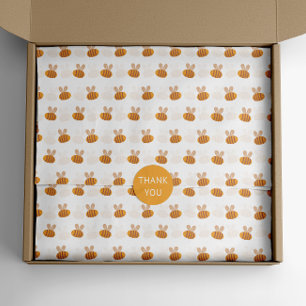 Cute honey bee pattern. Funny yellow animal kids Tissue Paper