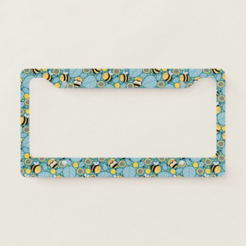 Cute Honey Bee Wrapping Paper Set of 3 Napkins License Plate Frame
