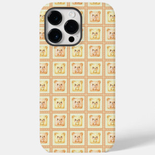 Cute Honey Patchwork Teddy Bear Case-Mate iPhone 14 Pro Max Case