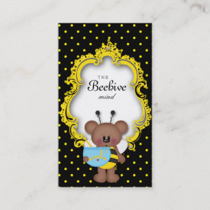 Cute Honey Pot Bee Hive Polka Dot Business Card
