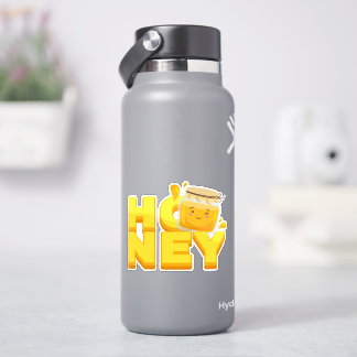 Cute honey text design sticker