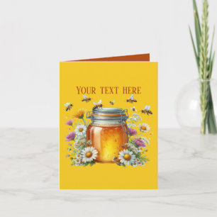 Cute honey vendors customizable card
