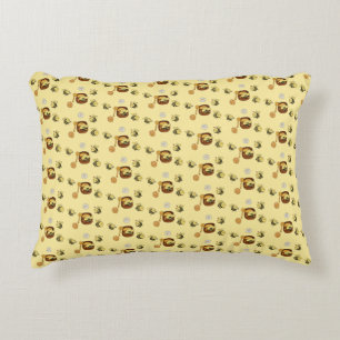 Cute Honeybee with Sweet Honey Accent Pillow