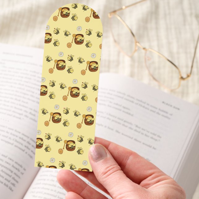 Cute Honeybee with Sweet Honey Bookmarks (Hand)
