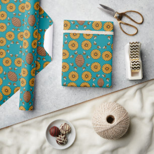 Cute Honeybee Wrapping Paper