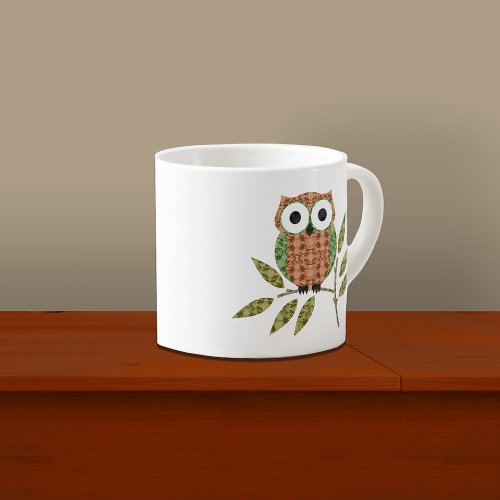 Cute Hoot Owl Espresso Mug