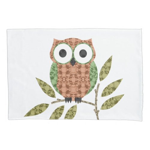 Cute Hoot Owl Pillow Case