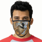 Cute Hopeful Black-Capped Chickadee Songbird Face Mask (Worn Him)
