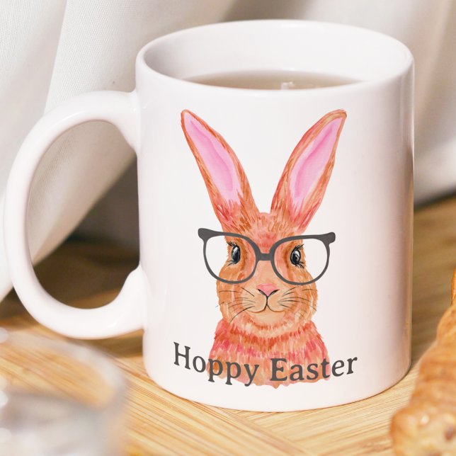 Cute Hoppy Easter Pink Easter Bunny Mug (Cute Hoppy Easter Pink Easter Bunny Mug
)