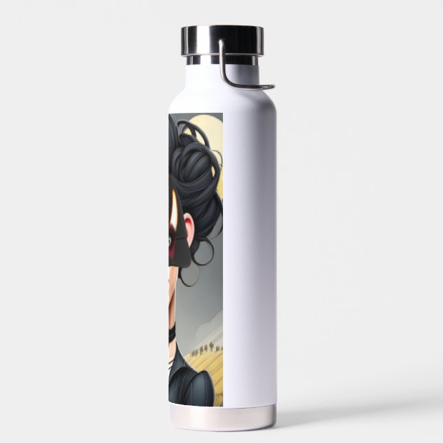 Cute Horrible girl  Water Bottle (Left)
