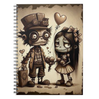 Cute Horror Girl Spiral Notebook – Valentine 