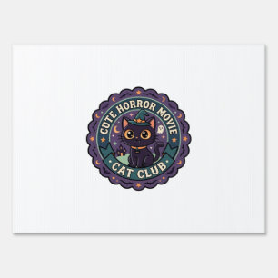 Cute Horror Movie Cat Cute Cat T-Shirt Design - Cu Sign