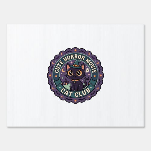 Cute Horror Movie Cat Cute Cat T-Shirt Design - Cu Sign