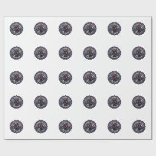 Cute Horror Movie Cat Cute Cat T-Shirt Design - Cu Wrapping Paper