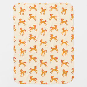 cute horse baby blanket