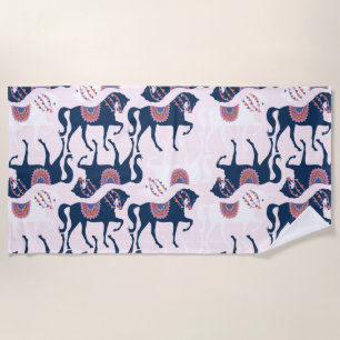 Cute Horse Beach Towel