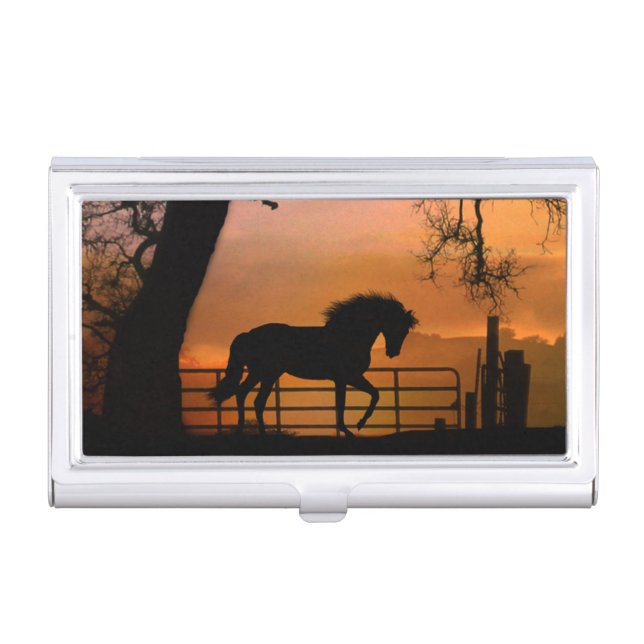 Cute Horse Business Card Holder (Front)