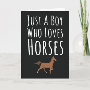 Cute Horse Cards For Baby Boys Kids Farm Animal