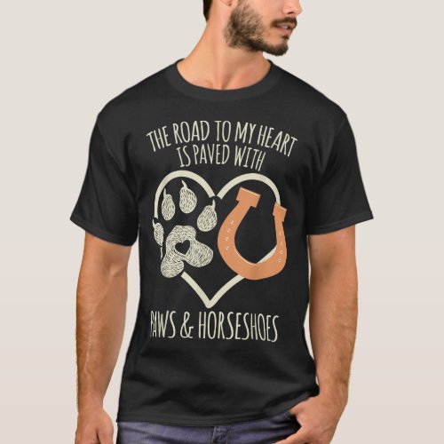 Cute Horse  Dog Lover Meme Quote T_Shirt