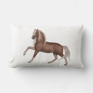 Cute Horse Gift Equestrian Pony Stallion Western Lumbar Pillow