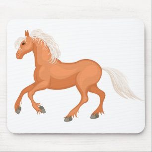 Cute Horse Girl Equestrian Cowgirl Horses Pony Mouse Pad