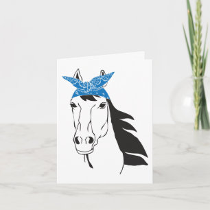 Cute Horse Hello, Love Thinking of You Equestrian Card