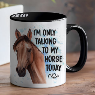 Cute Horse Lover Equestrian Gift Western Cowgirl Mug